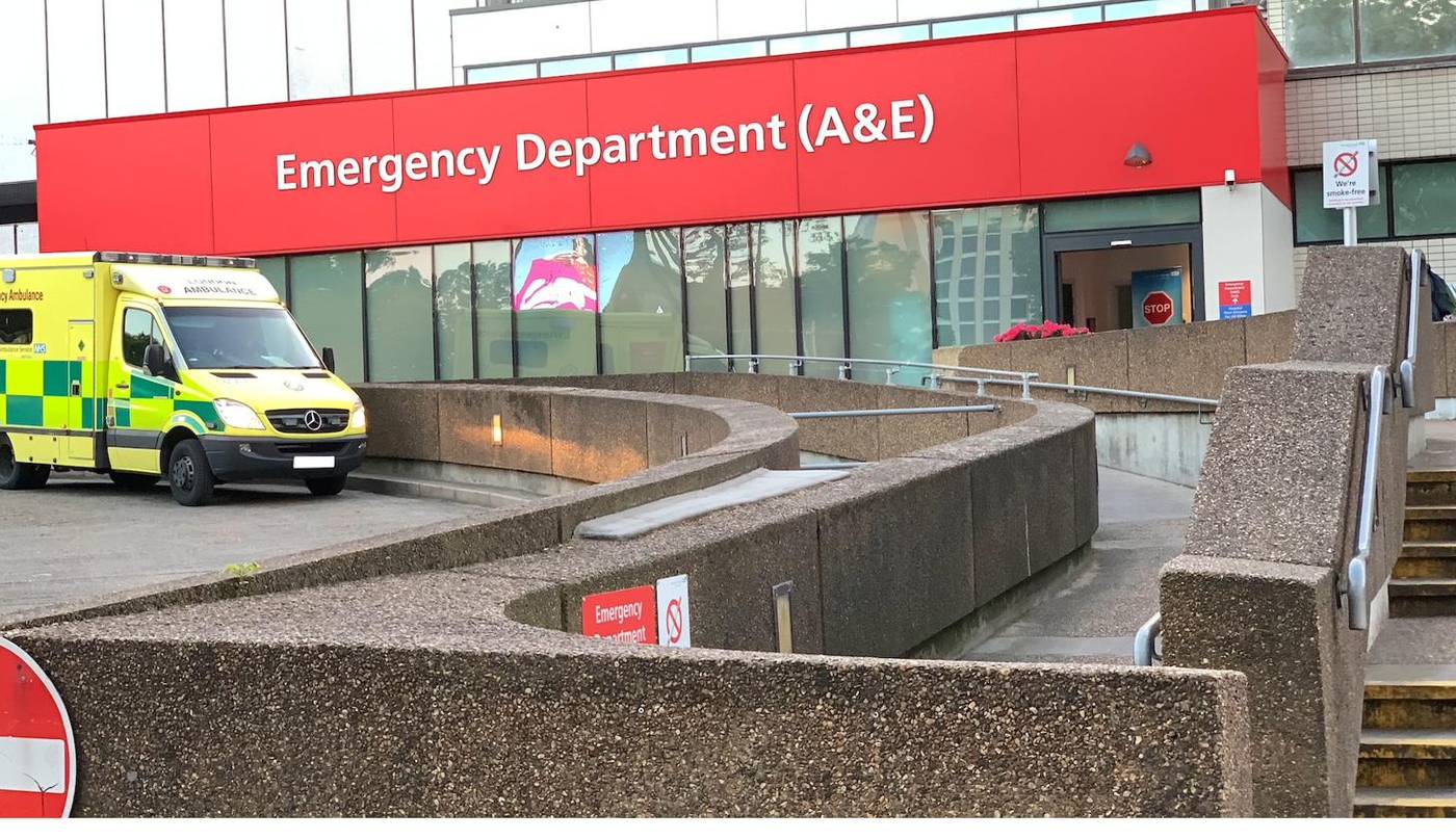 A hospital Emergency Department entrance